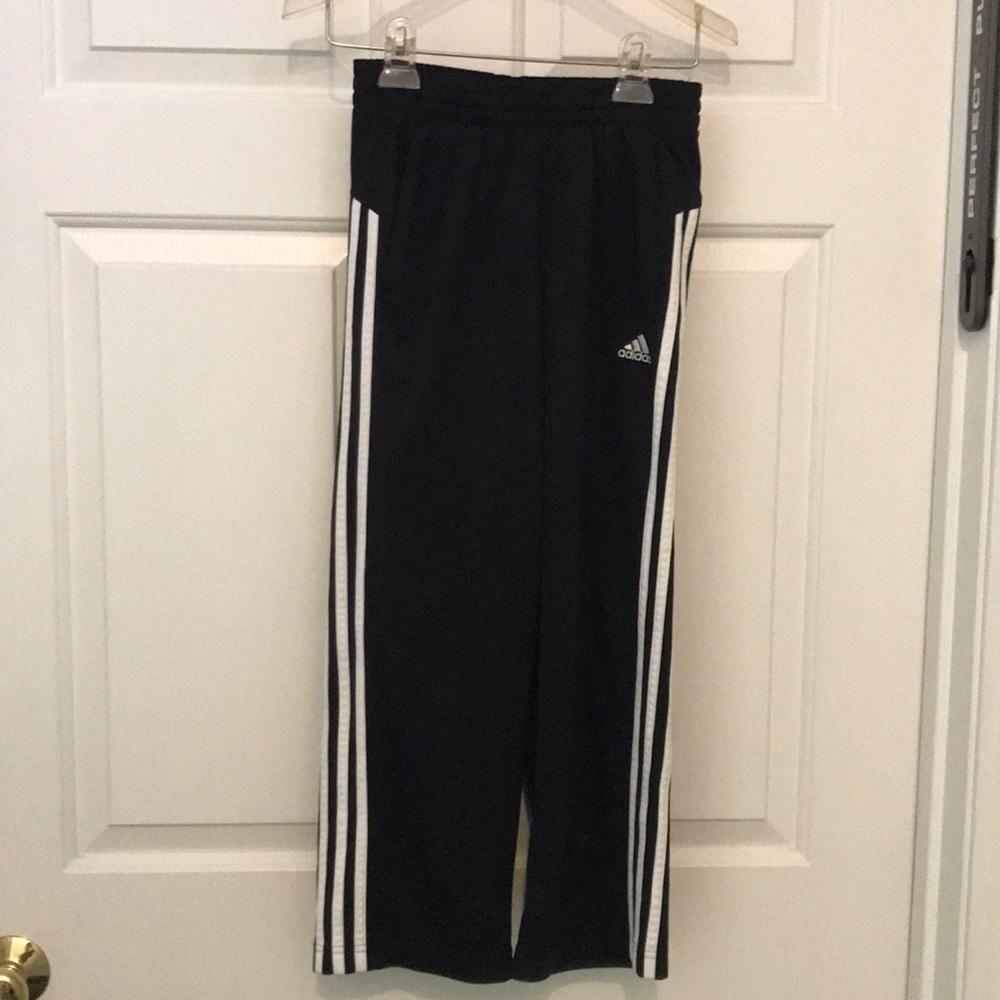 Adidas boys black sweat pants